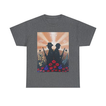 Load image into Gallery viewer, Spirit of the A N Z A Cs - Unisex HEAVY COTTON TEE - by Kerry Sandhu Art
