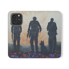 Load image into Gallery viewer, The Dust of Uruzgan (with Poppies) - PHONE CASE WALLET for Samsung &amp; iPhones - Designed from original Anzac Day artwork

