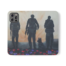Load image into Gallery viewer, The Dust of Uruzgan (with Poppies) - PHONE CASE WALLET - by Kerry Sandhu Art
