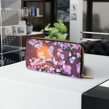 Load image into Gallery viewer, Cherry Blossom - ZIPPER WALLET - Designed from original artwork
