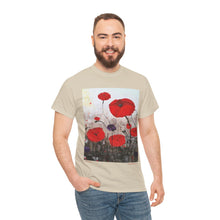 Load image into Gallery viewer, For The Fallen - Unisex HEAVY COTTON TEE - by Kerry Sandhu Art
