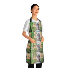 Load image into Gallery viewer, Apron - lightweight, silky finish 100% polyester, two front pockets. Many original artwork designs by Kerry Sandhu Art
