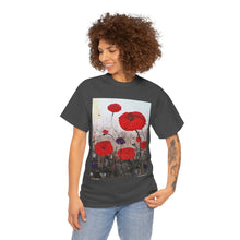 Load image into Gallery viewer, For The Fallen - Unisex HEAVY COTTON TEE - by Kerry Sandhu Art
