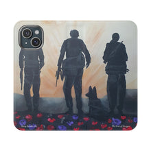 Load image into Gallery viewer, The Dust of Uruzgan (with Poppies) - PHONE CASE WALLET - by Kerry Sandhu Art

