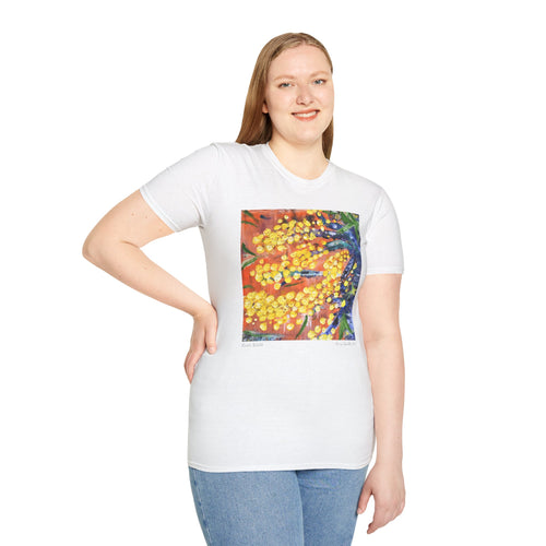 T-Shirt made from very soft materials, no side seams. Feels like bliss to wear! Many designs by Kerry Sandhu Art