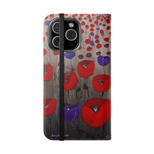 Load image into Gallery viewer, Benedictus (Poppies Only) - PHONE CASE WALLET - by Kerry Sandhu Art
