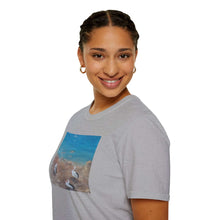 Load image into Gallery viewer, T-Shirt made from very soft materials, no side seams. Feels like bliss to wear! Many designs by Kerry Sandhu Art
