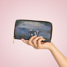 Load image into Gallery viewer, Pockets for cash, c/cards, coins, &amp; more. Stylish faux leather, lots of original artworks by Kerry Sandhu Art to choose from
