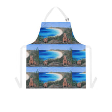 Load image into Gallery viewer, Apron - lightweight, silky finish 100% polyester, two front pockets. Many original artwork designs by Kerry Sandhu Art
