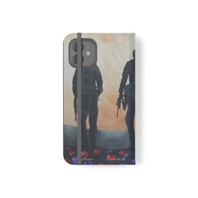 Load image into Gallery viewer, The Dust of Uruzgan (with Poppies) - PHONE CASE WALLET for Samsung &amp; iPhones - Designed from original Anzac Day artwork
