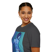 Load image into Gallery viewer, T-Shirt made from very soft materials, no side seams. Feels like bliss to wear! Many designs by Kerry Sandhu Art
