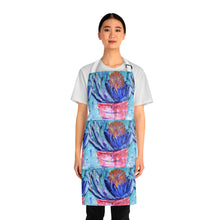 Load image into Gallery viewer, Apron - lightweight, silky finish 100% polyester, two front pockets. Many original artwork designs by Kerry Sandhu Art
