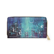 Load image into Gallery viewer, Pockets for cash, c/cards, coins, &amp; more. Stylish faux leather, lots of original artworks by Kerry Sandhu Art to choose from
