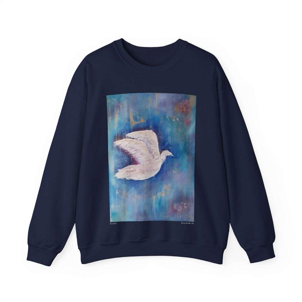 Sweatshirt 50/50 Cotton/Polyester, Medium-heavy fabric, Loose fit, true to size, Original art designs by Kerry Sandhu Art