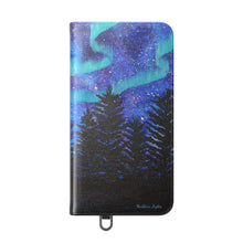 Load image into Gallery viewer, Northern Lights - PHONE CASE WALLET - by Kerry Sandhu Art
