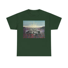 Load image into Gallery viewer, The Band Played Waltzing Matilda - Unisex HEAVY COTTON TEE - by Kerry Sandhu Art
