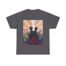 Load image into Gallery viewer, Spirit of the A N Z A Cs - Unisex HEAVY COTTON TEE - by Kerry Sandhu Art
