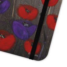 Load image into Gallery viewer, Benedictus (Poppies Only) - PHONE CASE WALLET - by Kerry Sandhu Art
