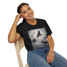 Load image into Gallery viewer, T-Shirt made from very soft materials, no side seams. Feels like bliss to wear! Many designs by Kerry Sandhu Art
