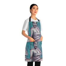 Load image into Gallery viewer, Apron - lightweight, silky finish 100% polyester, two front pockets. Many original artwork designs by Kerry Sandhu Art
