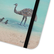 Load image into Gallery viewer, Surfin&#39; Bird - PHONE CASE WALLET for Samsung &amp; iPhones - by Kerry Sandhu Art
