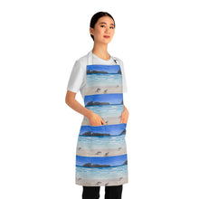 Load image into Gallery viewer, Apron - lightweight, silky finish 100% polyester, two front pockets. Many original artwork designs by Kerry Sandhu Art
