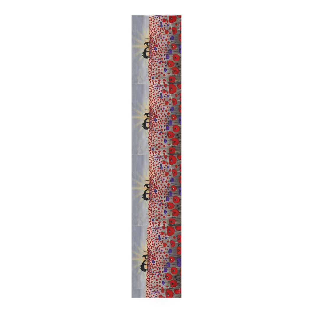 Table runner - Lightweight, hemmed, soft to touch, water-resistant. Vivid sublimated prints by Kerry Sandhu Art