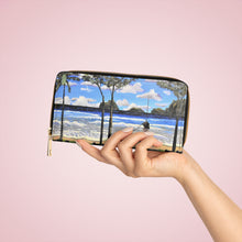 Load image into Gallery viewer, Tropical Escape - ZIPPER WALLET - Designed from original artwork
