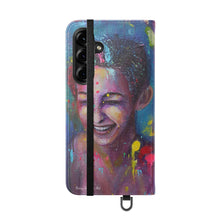 Load image into Gallery viewer, Raining Glitter - PHONE CASE WALLET for Samsung &amp; iPhones - by Kerry Sandhu Art
