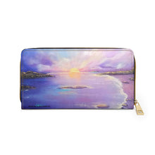 Load image into Gallery viewer, Setting Sun - ZIPPER WALLET - Designed from original artwork
