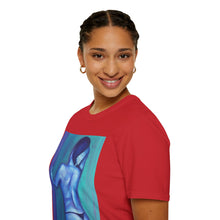 Load image into Gallery viewer, T-Shirt made from very soft materials, no side seams. Feels like bliss to wear! Many designs by Kerry Sandhu Art
