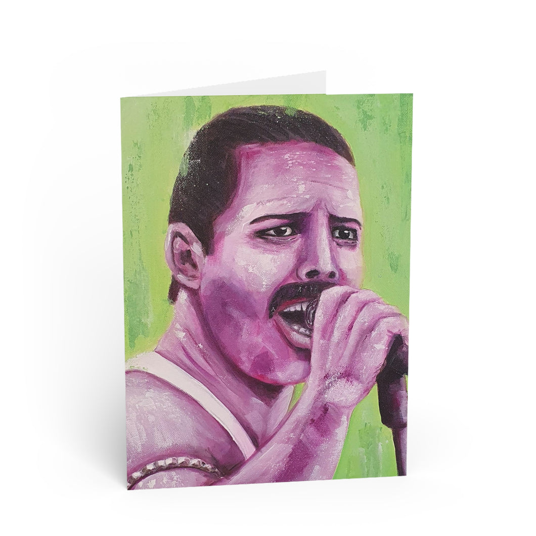 Crazy Little Thing Called Love :  A Tribute to Freddy Mercury - BLANK CARD - Designed from original artwork