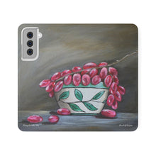 Load image into Gallery viewer, Bowl of Grapes - PHONE CASE WALLET for Samsung &amp; iPhones - by Kerry Sandhu Art
