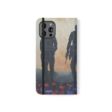 Load image into Gallery viewer, The Dust of Uruzgan (with Poppies) - PHONE CASE WALLET - by Kerry Sandhu Art

