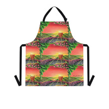 Load image into Gallery viewer, Apron - lightweight, silky finish 100% polyester, two front pockets. Many original artwork designs by Kerry Sandhu Art

