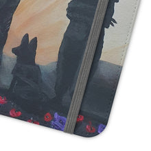 Load image into Gallery viewer, The Dust of Uruzgan (with Poppies) - PHONE CASE WALLET for Samsung &amp; iPhones - Designed from original Anzac Day artwork
