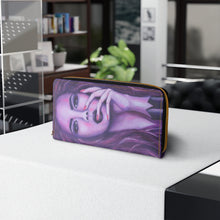 Load image into Gallery viewer, Pockets for cash, c/cards, coins, &amp; more. Stylish faux leather, lots of original artworks by Kerry Sandhu Art to choose from
