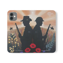 Load image into Gallery viewer, Spirit of the A N Z A Cs - PHONE CASE WALLET - by Kerry Sandhu Art
