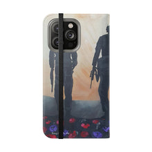 Load image into Gallery viewer, The Dust of Uruzgan (with Poppies) - PHONE CASE WALLET - by Kerry Sandhu Art
