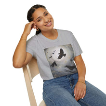 Load image into Gallery viewer, T-Shirt made from very soft materials, no side seams. Feels like bliss to wear! Many designs by Kerry Sandhu Art

