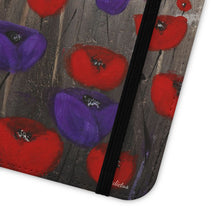 Load image into Gallery viewer, Benedictus (Poppies Only) - PHONE CASE WALLET - by Kerry Sandhu Art
