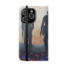 Load image into Gallery viewer, The Dust of Uruzgan (with Poppies) - PHONE CASE WALLET - by Kerry Sandhu Art
