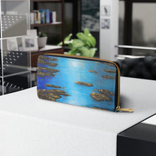 Load image into Gallery viewer, Pockets for cash, c/cards, coins, &amp; more. Stylish faux leather, lots of original artworks by Kerry Sandhu Art to choose from
