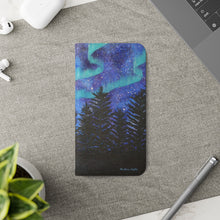 Load image into Gallery viewer, Northern Lights - PHONE CASE WALLET - by Kerry Sandhu Art
