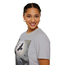 Load image into Gallery viewer, T-Shirt made from very soft materials, no side seams. Feels like bliss to wear! Many designs by Kerry Sandhu Art
