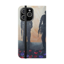 Load image into Gallery viewer, The Dust of Uruzgan (with Poppies) - PHONE CASE WALLET - by Kerry Sandhu Art
