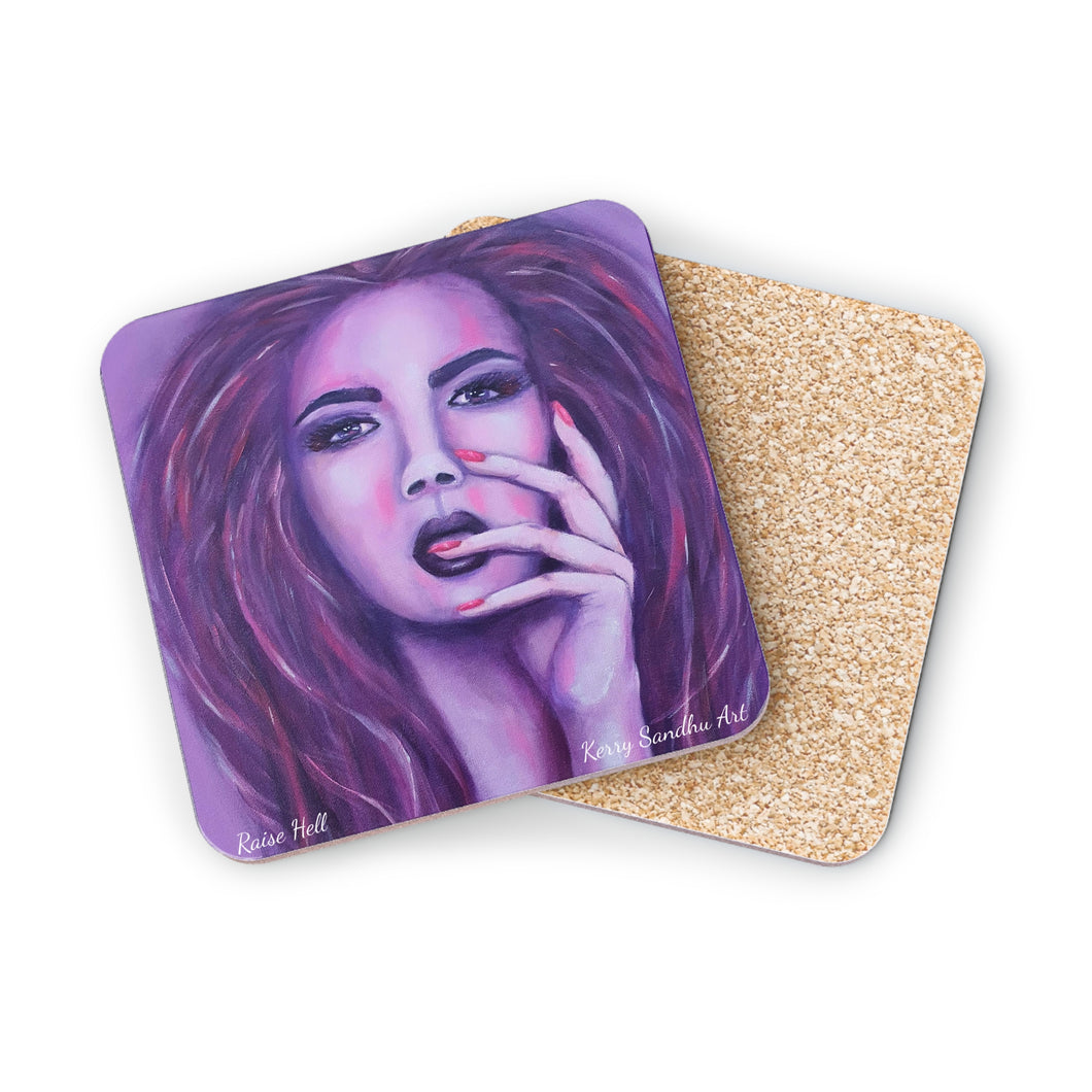 Raise Hell - Drink COASTERS - Designed from original artwork