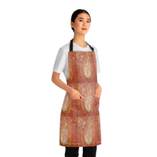 Load image into Gallery viewer, Apron - lightweight, silky finish 100% polyester, two front pockets. Many original artwork designs by Kerry Sandhu Art
