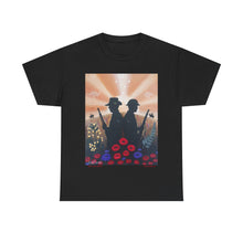 Load image into Gallery viewer, Spirit of the A N Z A Cs - Unisex HEAVY COTTON TEE - by Kerry Sandhu Art
