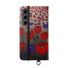 Load image into Gallery viewer, Benedictus (Poppies Only) - PHONE CASE WALLET - by Kerry Sandhu Art

